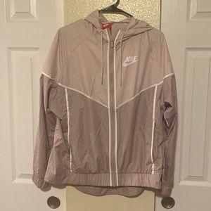 Like new Nike light pink windbreaker jacket